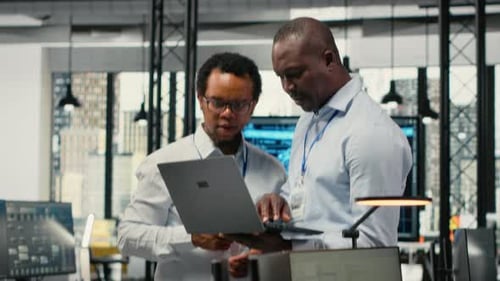 Programmers in Office Doing Software Development Brainstorming
