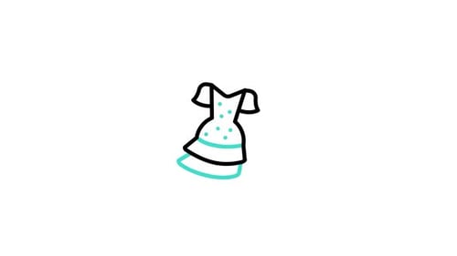 Minimalist Line Art Dress Reveal Animation
