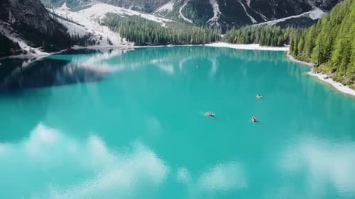 Mountain Lake in the Winter