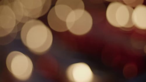 Red And Yellow Colors Of Church Candle Bokeh 03