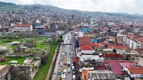 Vehicles in Traffic Drone View