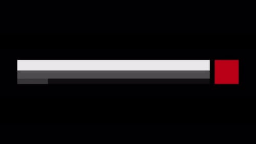 Headline Collection: Spiral swipe open of a gray & black canvas with layers with red cube on right e