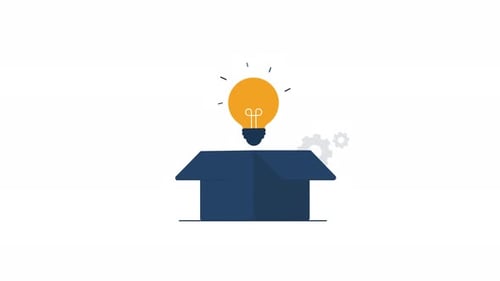 Vidéo d'animation 4K Creative Idea Concept