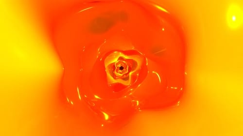 Fond de tunnel lumineux rouge et orange Vj Loop l 4K