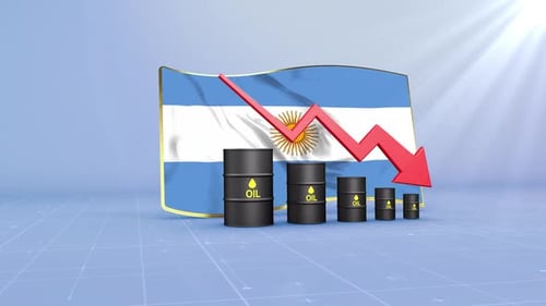 Argentina Oil Revenue And Reserves Decline With Red Arrow