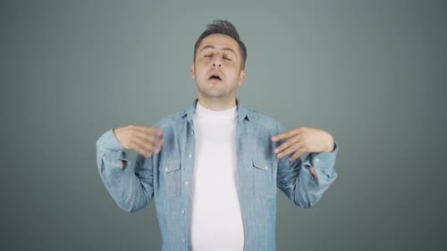 La température élevée de l'air étouffe l'homme.