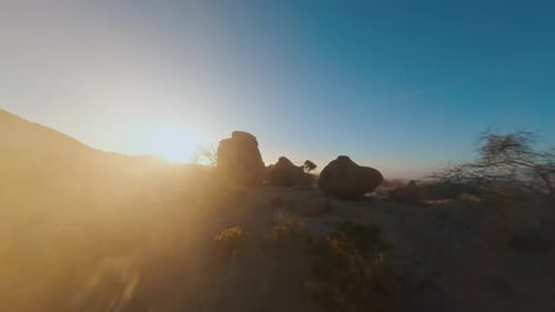 Mountain Landscape in African Terrain