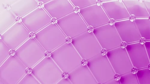 Estructura alámbrica rosa Sphere Motion