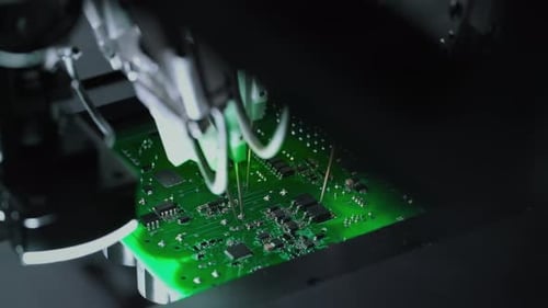 Components on Circuit Board Graphics Processing Unit GPU Processor Artificial Intelligence