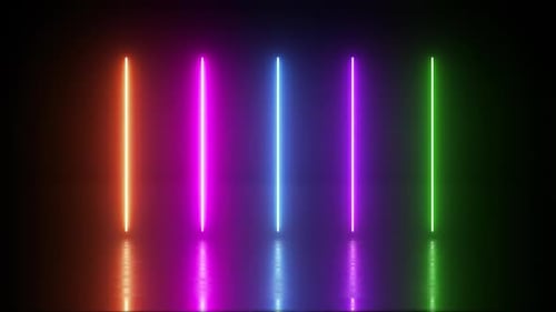 Neon Light Playing Loop Background