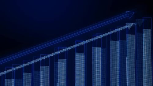 Business Growing Graph Chart Animated