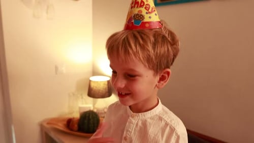 Joyful Birthday Celebration with Family at Home