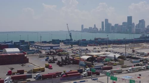 Port of Miami Seaport Waterfront Urban Port Port of Miami.mov