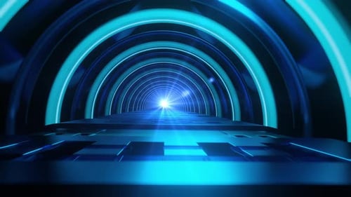 Circuito de pasillo de ciencia ficción