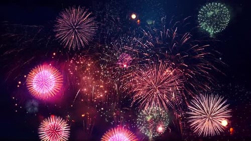 Silvesterfeuerwerk Feier Feuerwerkshintergrund Leuchtendes Feuerwerk