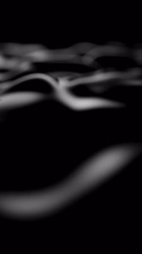 Dark Surface with Reflections Smooth Minimal Black Waves Background Blurry Silk Waves Animation Loop