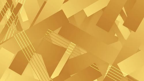 Animated Golden Geometric Background Loop