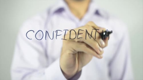 Confidential, Writing on Screen