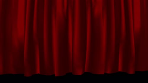 Red Curtain : Downward Close Animation