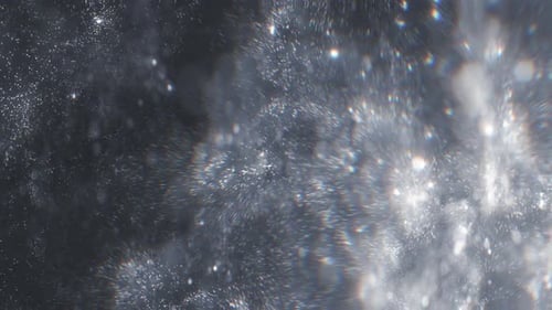 Holiday Grey Stargazing Particles Loop