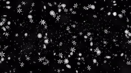 Winter Snowflake Falling V2