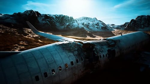 Plane Crashed on a Mountain