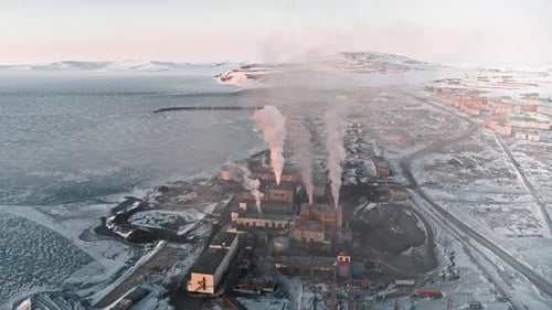 View from above of Pevek