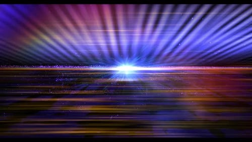 4k Blauer funkelnder Sonnenstrahlen-Bewegungshintergrund