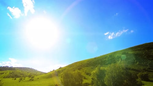 UHD Mountain Meadow Timelapse at the Summer