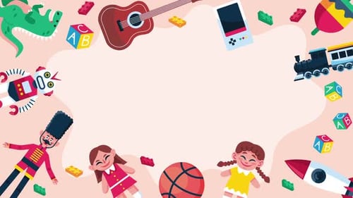 Spielzeug-Hintergrund für Kinder