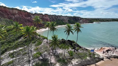 Praia do Coqueirinho em Conde, na Paraíba, Brasil.