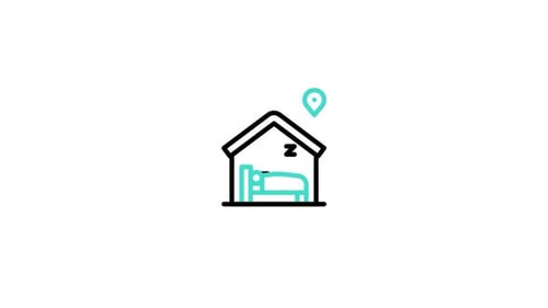 Minimalist Animated Sleep Location Icon