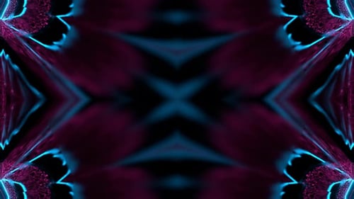 Boucle Vj sur fond illuminé surréaliste abstrait rose en 4K