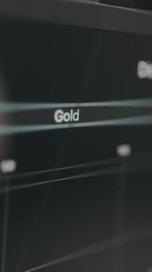 Computer Screen Showing Financial Data Close Up