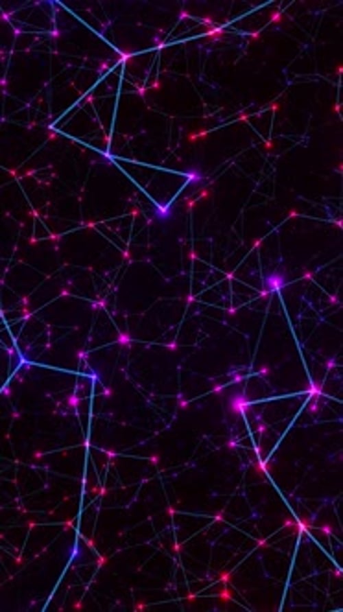 Abstract Futuristic Technology Network Loop Background