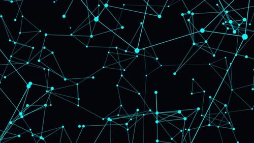 Abstract Digital Network Connections Loop Background