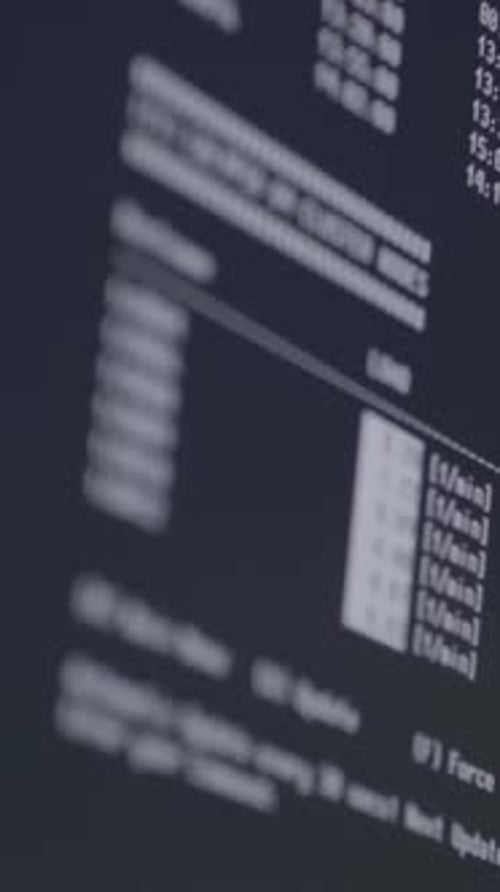 Analyzing Financial Data on a High-Tech Digital Screen