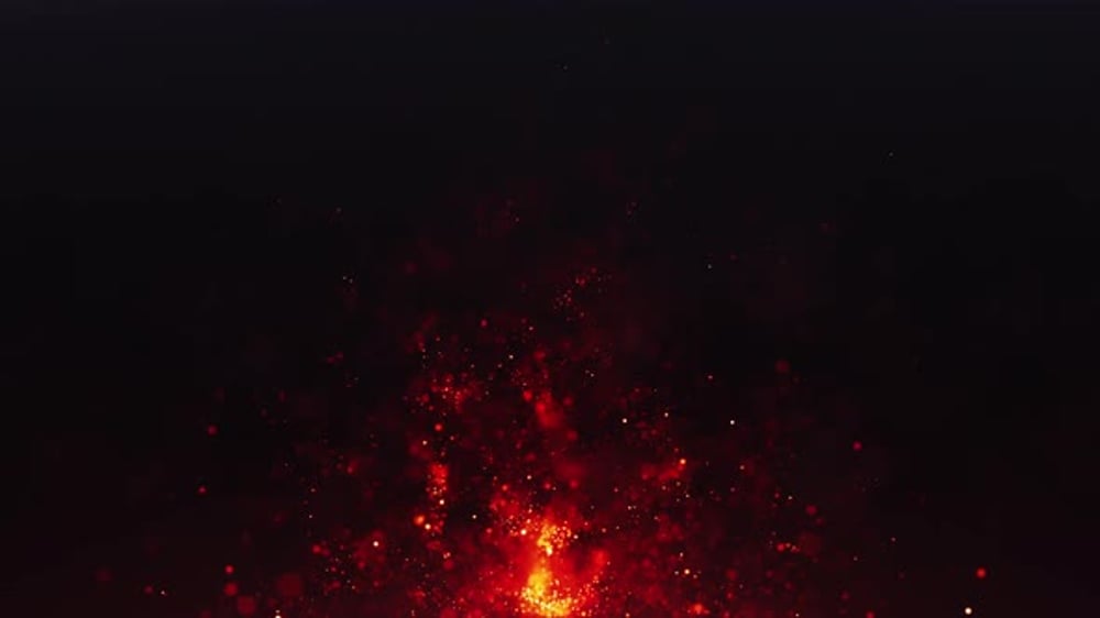 Fiery Red and Orange Particles Rising Motion Background, Backgrounds ...