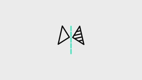 Minimalist Geometric Shapes Line Art Animation