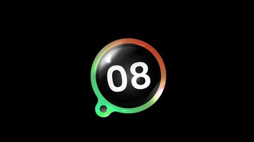 Dynamic Colorful Countdown with Modern Bubble Design