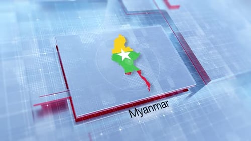 Displaying The Myanmar Map