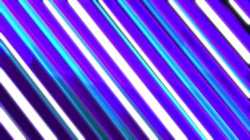 Diagonal lines of blue, purple, and white