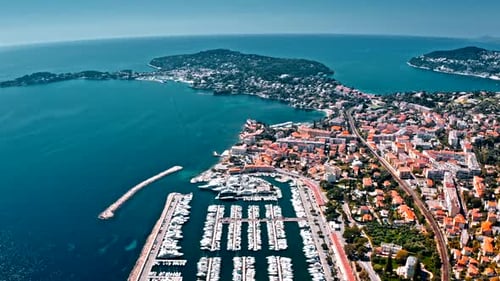 City Along The Water Aerial