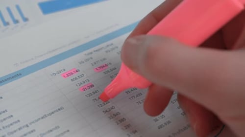 Financial Planning Check Data in the Financial Report
