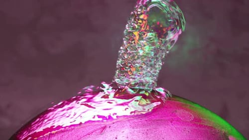 Abstract Liquid Brain Melting and Reforming Animation