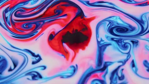 Abstrakte bunte Tintenbewegungen breiten sich auf der Wassertextur aus 922