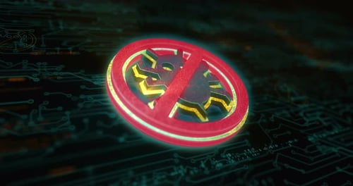 Antivirus cyber security virus detect symbol digital concept