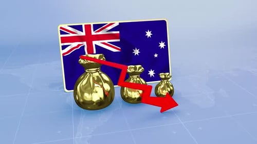 Australia Reserves Decline Economic Crisis Data Graph Infographic