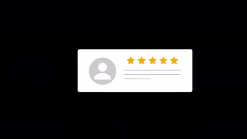 Customer Review Star Rating Widget Animation