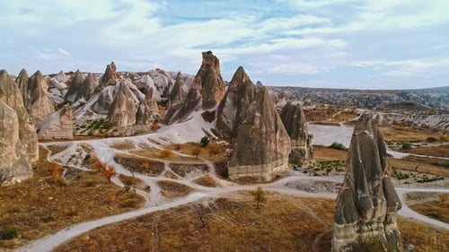 Dramatic Rock Formations in Cappadocia